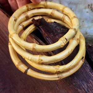 Jewelry Set Vintage Hippie Boho Bali WOOD Bracelet